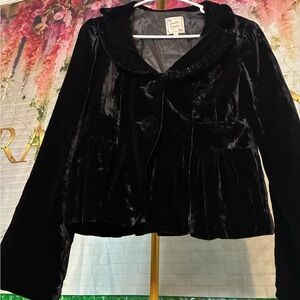Nanette Lepore Black Velvet Blazer